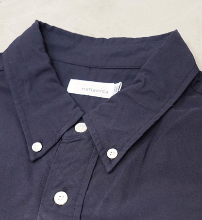 【nanamica】ナナミカ women's Button Down Wind Shirt Dress "Navy"