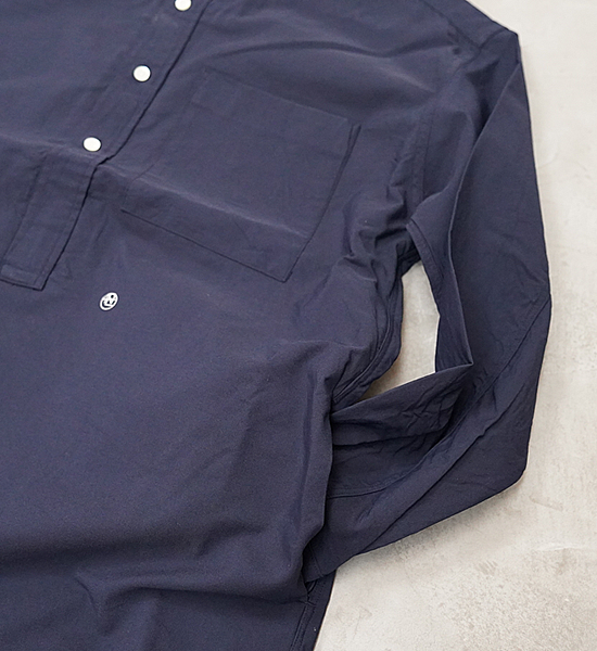 【nanamica】ナナミカ women's Button Down Wind Shirt Dress "Navy"