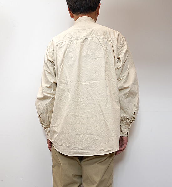 【THE NORTH FACE PURPLE LABEL】ノースフェイスパープルレーベル men's Lightweight Twill Big Work Shirt "Sand Beige"