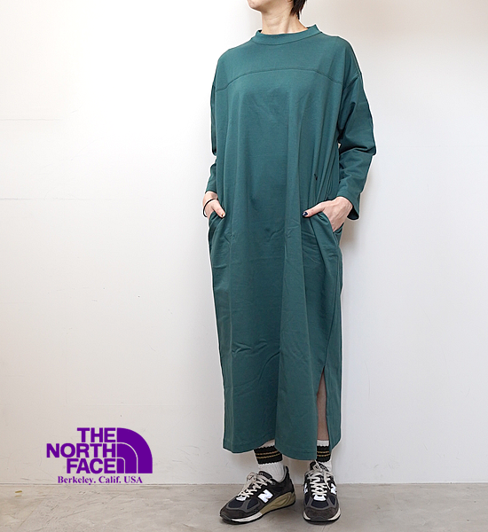 【THE NORTH FACE PURPLE LABEL】ノースフェイスパープルレーベル women's L/S Dress "Green"