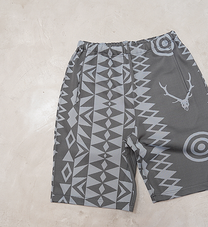 【South2 West8】サウスツーウエストエイト String Sweat Short-Poly Jq./Native S&T "Charcoal"