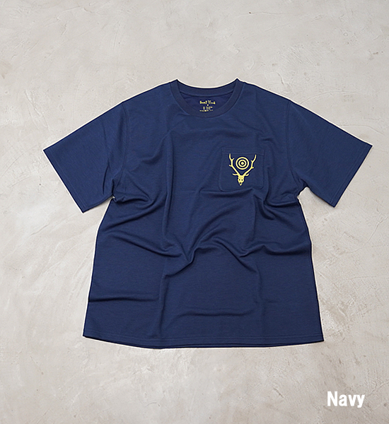 【South2 West8】サウスツーウエストエイト S/S Round Pocket Tee-Circle Horn "2Color" ※ネコポス可