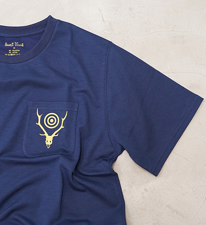 【South2 West8】サウスツーウエストエイト S/S Round Pocket Tee-Circle Horn "2Color" ※ネコポス可