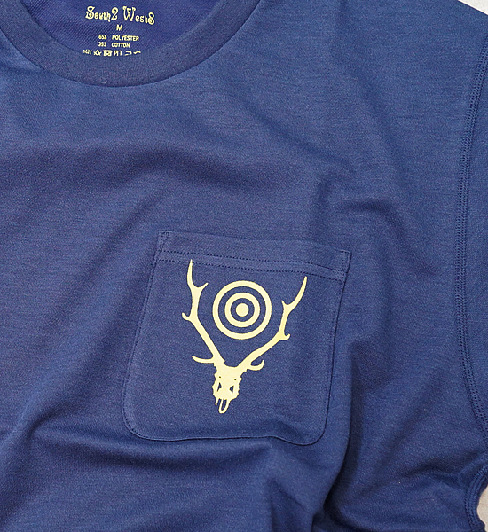 【South2 West8】サウスツーウエストエイト S/S Round Pocket Tee-Circle Horn "2Color" ※ネコポス可