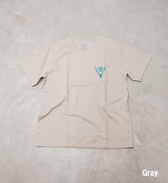 【South2 West8】サウスツーウエストエイト S/S Round Pocket Tee-Circle Horn "2Color" ※ネコポス可