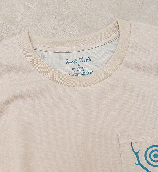 【South2 West8】サウスツーウエストエイト S/S Round Pocket Tee-Circle Horn "2Color" ※ネコポス可