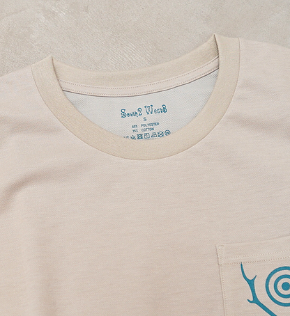 【South2 West8】サウスツーウエストエイト S/S Round Pocket Tee-Circle Horn "2Color" ※ネコポス可