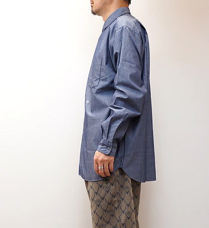 【nanamica】ナナミカ men's Regular Collar Chambray Shirt "Indigo"