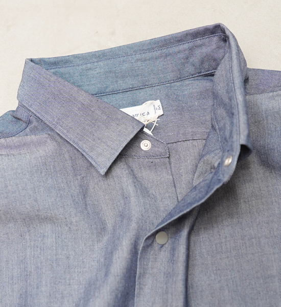 【nanamica】ナナミカ men's Regular Collar Chambray Shirt "Indigo"