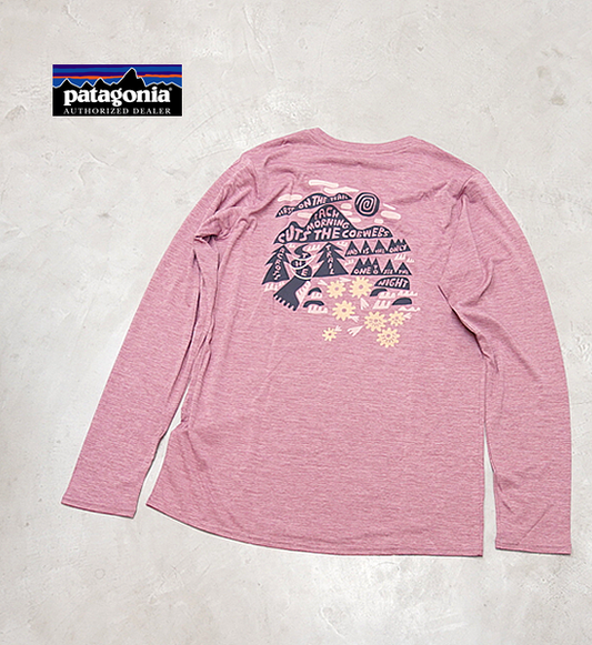 【patagonia】パタゴニア women's L/S Capilene Cool Daily Graphic Shirt(Mountain/Trail) ※ネコポス可