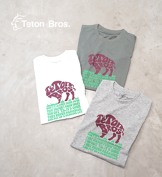 【Teton Bros】ティートンブロス women's TB Buffalo Tee "3Color" ※ネコポス可