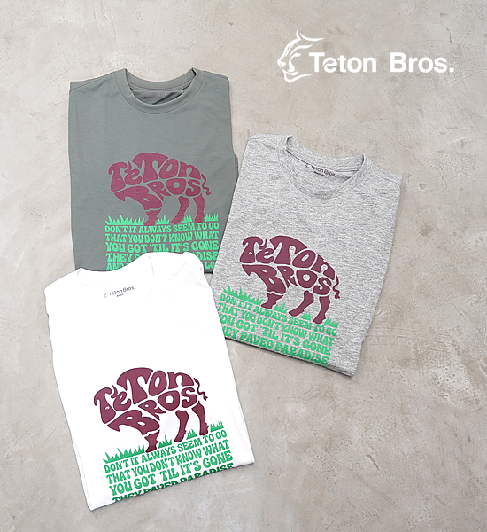 【Teton Bros】ティートンブロス men's TB Buffalo Tee "3Color" ※ネコポス可