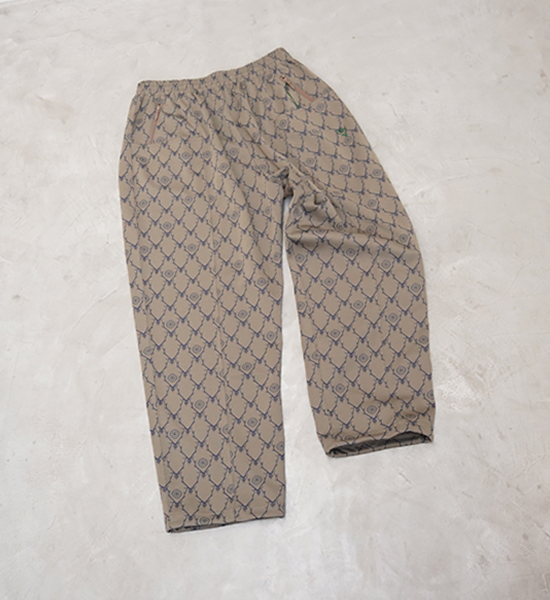 【South2 West8】サウスツーウエストエイト String C.S. Pant-Poly Jq/Skull&Target "Khaki"