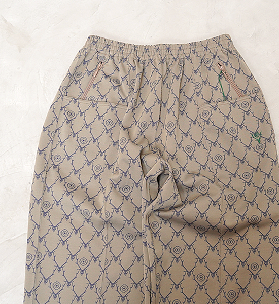 【South2 West8】サウスツーウエストエイト String C.S. Pant-Poly Jq/Skull&Target "Khaki"