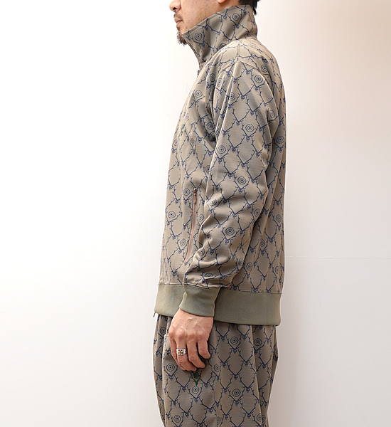 【South2 West8】サウスツーウエストエイト Trainer Jacket-Poly Jq./Skull&Target "Khaki"