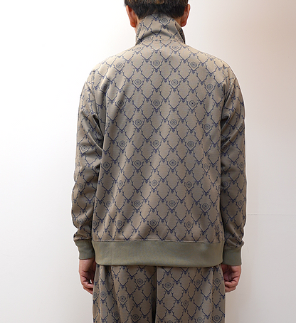 【South2 West8】サウスツーウエストエイト Trainer Jacket-Poly Jq./Skull&Target "Khaki"