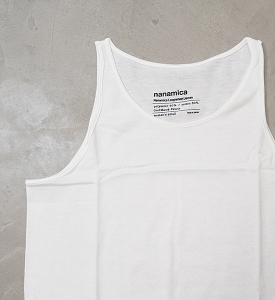 【nanamica】ナナミカ women's nanamica Loopwheel COOLMAX Jersey Camisole "2Color"