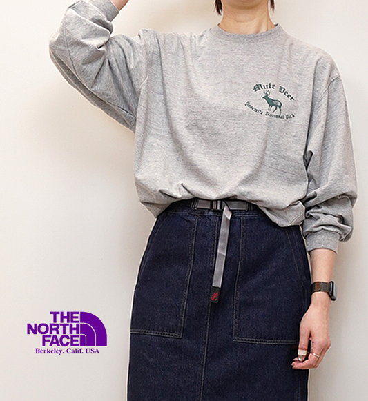 【THE NORTH FACE PURPLE LABEL】ノースフェイスパープルレーベル women's L/S Graphic Tee "2Color"