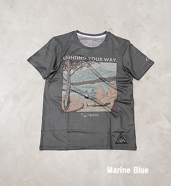 【milestone×STAMP RUN & CO.】マイルストーン milestone Original T-shirts "2Color" ※ネコポス可