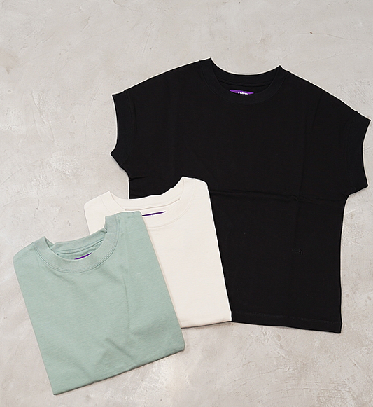 【THE NORTH FACE PURPLE LABEL】ノースフェイスパープルレーベル women's Cropped Sleeve Tee "3Color"