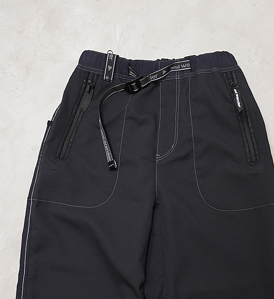 【and wander】アンドワンダー men's vent pants "2Color"