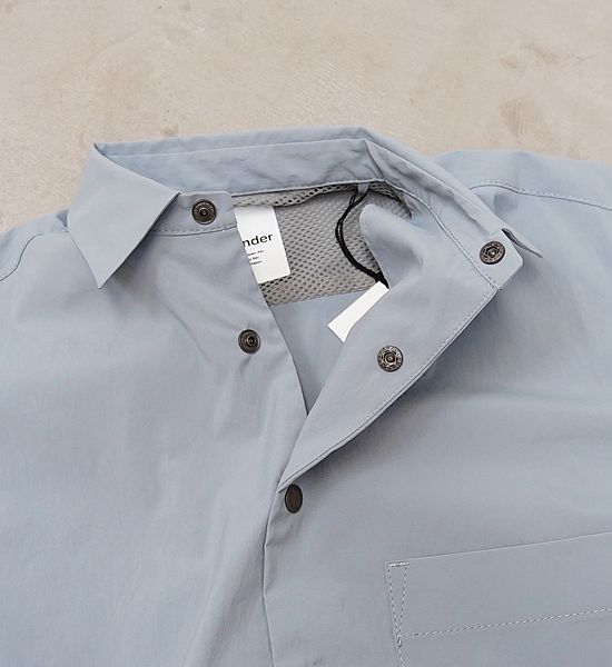 【and wander】アンドワンダー women's UV cut stretch SS shirt "2Color"