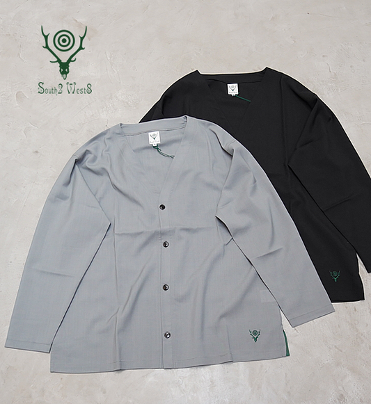 【South2 West8】サウスツーウエストエイト S.S. V Neck Cardigan-Tropical Cloth "2Color"