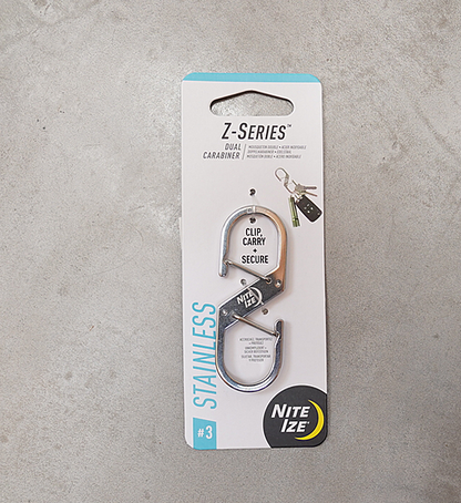 【NITE IZE】ナイトアイズ Z-Carabiner #3 Stainless "Silver" ※ネコポス可