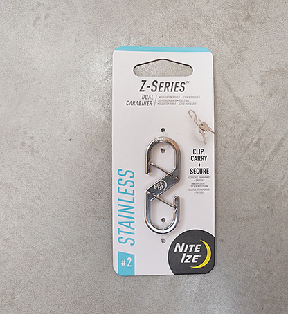 【NITE IZE】ナイトアイズ Z-Carabiner #2 Stainless "Silver" ※ネコポス可