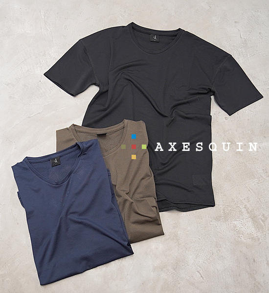 【AXESQUIN 凌】アクシーズクイン ウロコシャツ 半袖 "3Color"