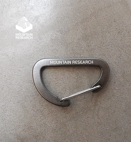 【Mountain Research】マウンテンリサーチ Mini Carabiners "アルマイト・ステルスブラック" ※ネコポス可