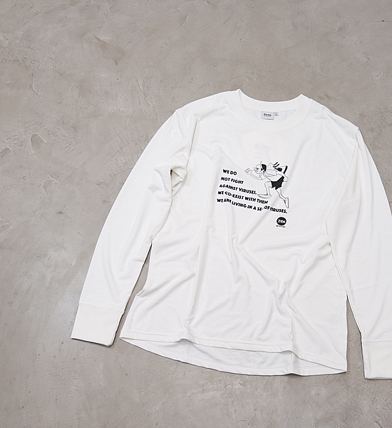 【ZEN NUTRITION】ゼンニュートリション HANAIxZEN BRING Sea of Viruses Long T-Shirts "Whiter" ※ネコポス可