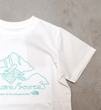 【THE NORTH FACE】ザノースフェイス women's S/S Explore Source Mountain Tee "White" ※ネコポス可