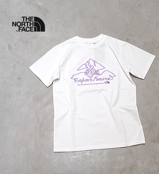 【THE NORTH FACE】ザノースフェイス men's S/S Explore Source Mountain Tee "White" ※ネコポス可