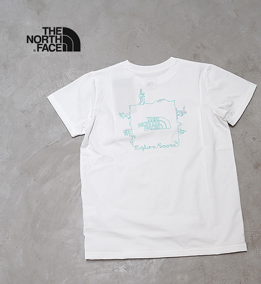 【THE NORTH FACE】ザノースフェイス women's S/S Explore Source Circulation Tee "White" ※ネコポス可