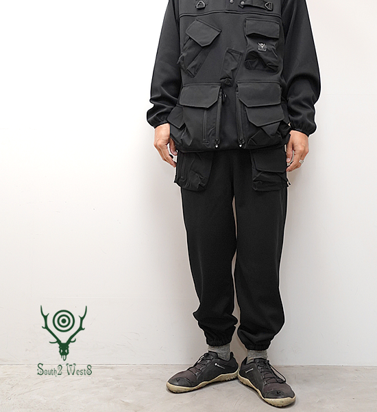 【South2 West8】サウスツーウエストエイト Tenkara Trout Sweat Pant-Poly Smooth "Black"