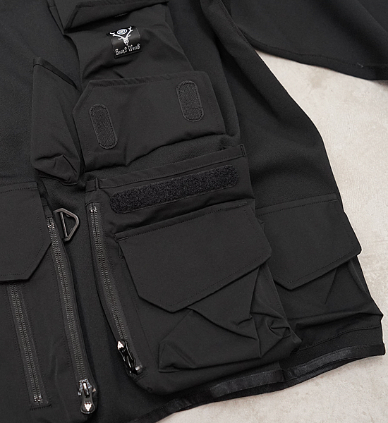 【South2 West8】サウスツーウエストエイト Tenkara Trout Pullover Jacket-Poly Smooth "Black"