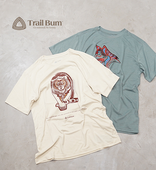 【Trail Bum】トレイルバム Coolmax Print T-Shirts "Northwest Coast" "2Color" ※ネコポス可