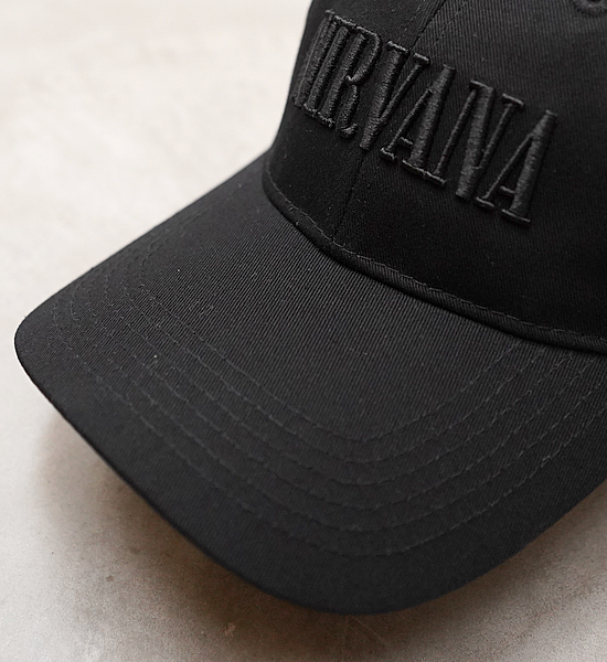 【MUSIC TEE】Nirvana Text Logo Cap "Black"