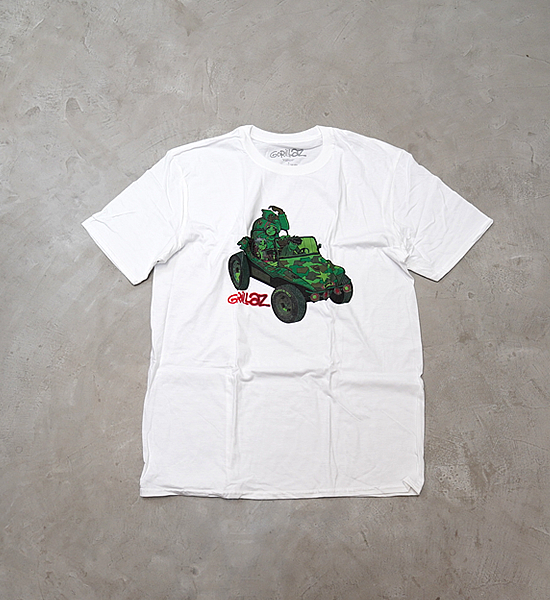 【MUSIC TEE】Gorillaz Green Jeep "White" ※ネコポス可