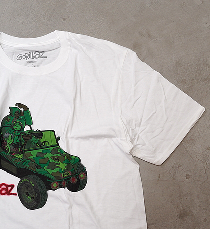 【MUSIC TEE】Gorillaz Green Jeep "White" ※ネコポス可