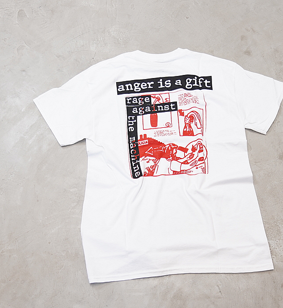 【MUSIC TEE】Rage Against The Machine Anger is Gift "White" ※ネコポス可