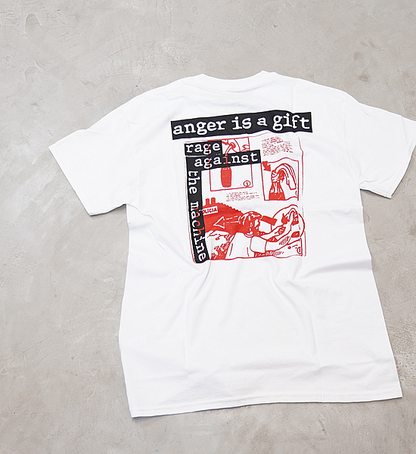 【MUSIC TEE】Rage Against The Machine Anger is Gift "White" ※ネコポス可