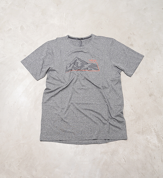 【Rab】ラブ Mantle Mountain Tee "Beluga" ※ネコポス可