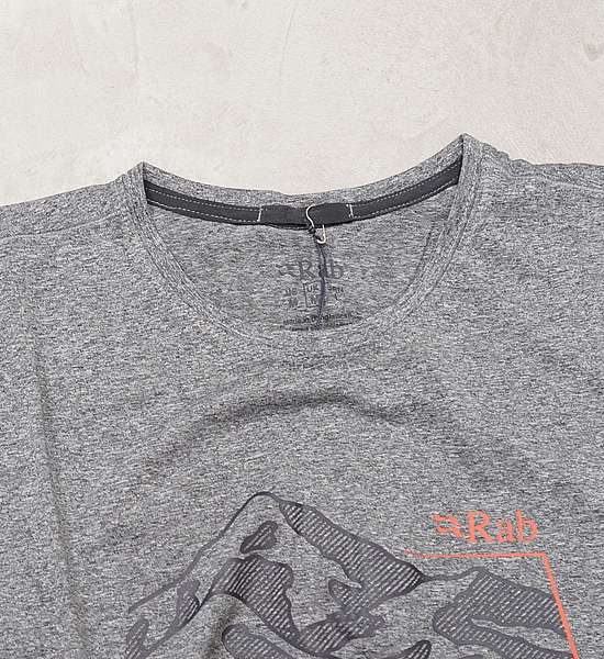 【Rab】ラブ Mantle Mountain Tee "Beluga" ※ネコポス可