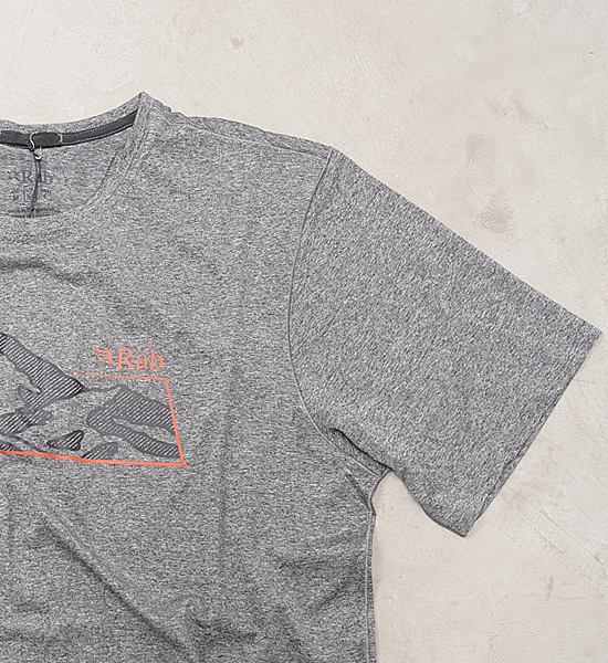 【Rab】ラブ Mantle Mountain Tee "Beluga" ※ネコポス可