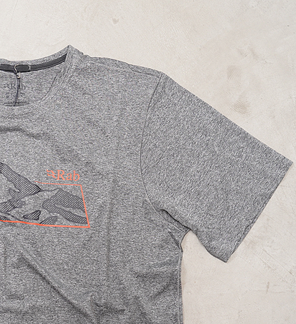 【Rab】ラブ Mantle Mountain Tee "Beluga" ※ネコポス可