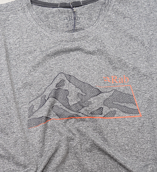 【Rab】ラブ Mantle Mountain Tee "Beluga" ※ネコポス可