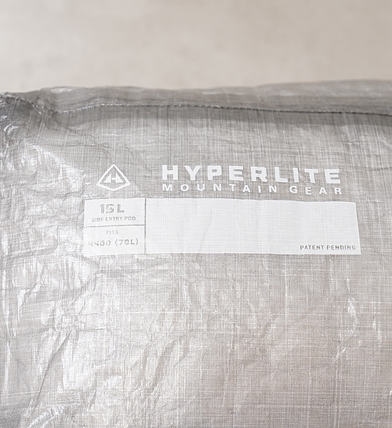 【Hyperlite Mountain Gear】ハイパーライトマウンテンギア Side Entry Pod 15L ”Gray”