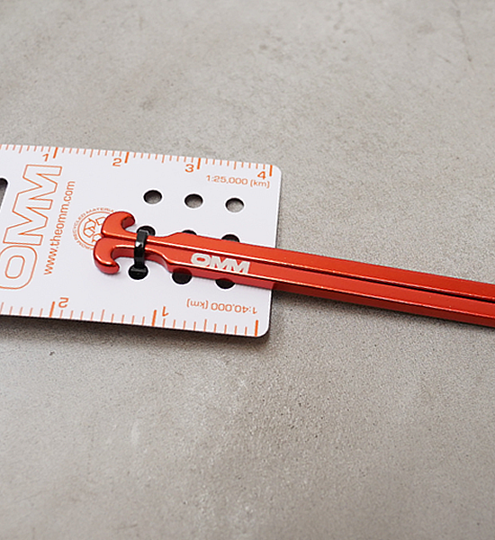 【OMM】オリジナルマウンテンマラソン Tent Peg (Aluminium)×2 "Orange" ※ネコポス可